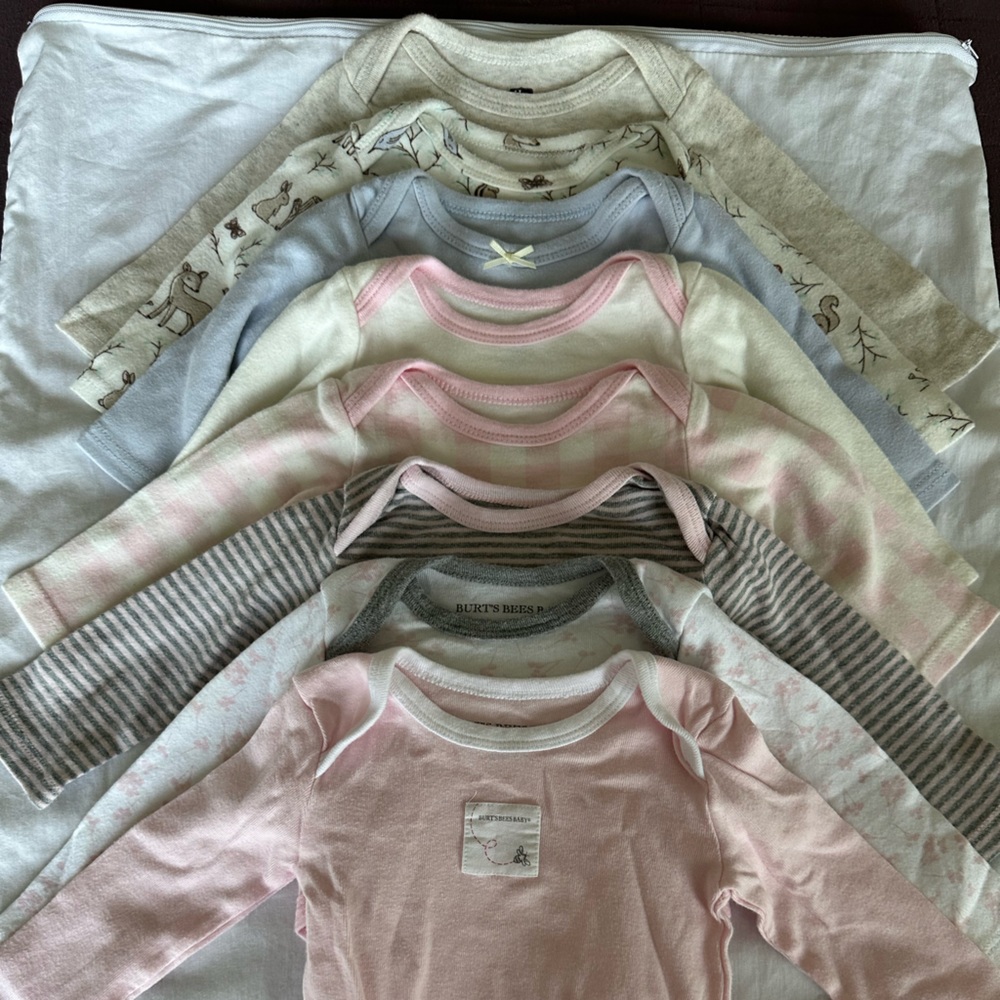 Burt’s Bees Baby & Hudson Baby Onesies 8-piece Bundle